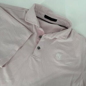 Greyson Men's Polo Shirt Pink Short Sleeve Country‎ Club Golf Size L